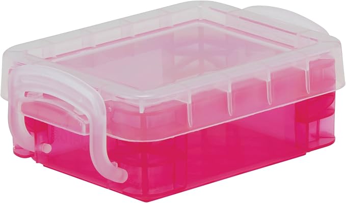 Super Stacker 3 Count (36 Total) Assorted Color Bitty Boxes - Storage Organizer for Office and Craft Supplies - 12 Bulk Pack