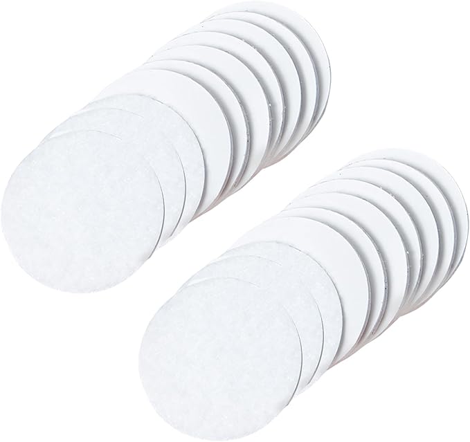 Multipurpose Adhesive Backing Round Tape Double Sided Hook and Loop Sticker for Keep Household Items in Place Pack of 10 Carpet Tape