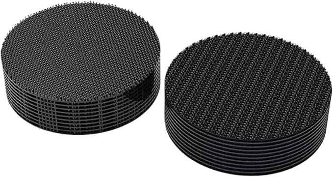 Scratch Very Strong Adhesive Velcros Tape Attaches Self-Adhesive Cable Organizer DIY Car Floor Mats Carpet Fasteners Sewing Auto(White,20 Pair)
