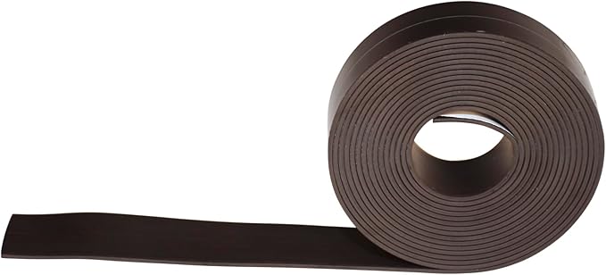 School Smart Adhesive Backed Magnetic Rubber Strip, 1 in X 10 ft