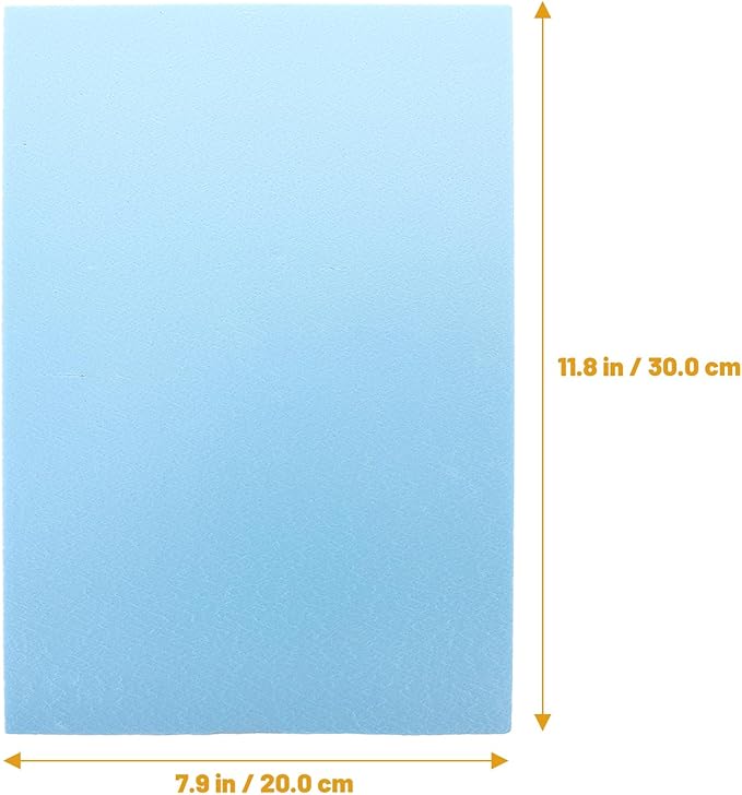 VILLCASE Polystyrene Foam Board Model Crafting Sheets for Diorama and Scene Model Making Lightweight Foam Base 11.81 X 7.87 X 1.18 Inches Easy to Cut and Shape