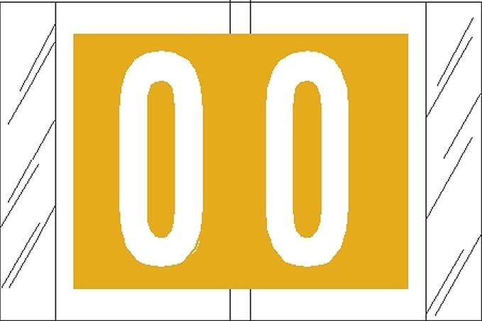 Tabbies Original COL'R'TAB 11000 Series Numeric Label Kit, 1 Roll Each, 0-9, 1" H x 1-1/2"W, Heavy Duty, Made in the USA, (10 Rolls) 500 Labels/Roll