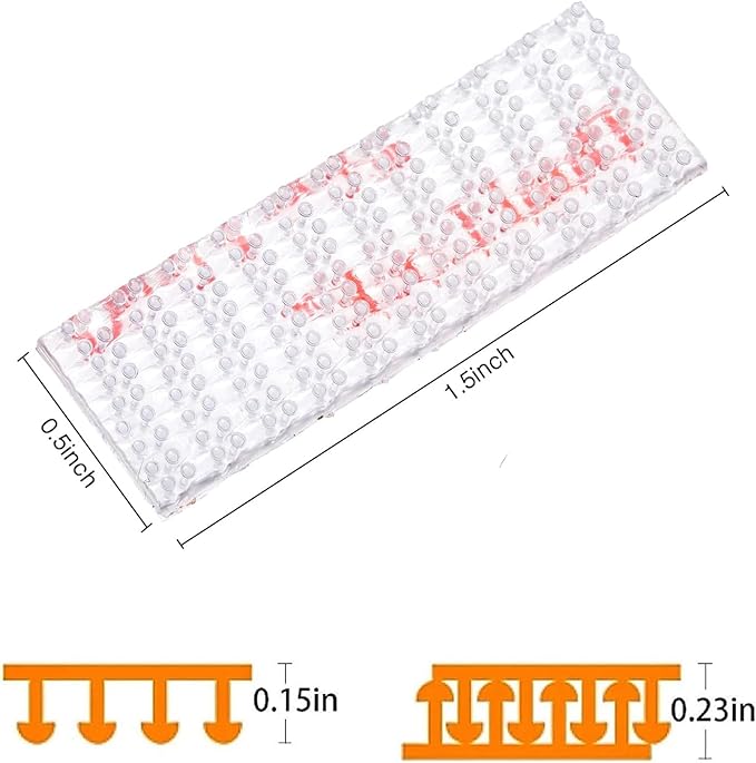 EZ Pass/I-Pass/Toll Tag Tape Mounting Kit, 8pcs Reclosable Fastener, Glue Adhesive Dual Lock Tape Ezpass Tag Holder, with Alcohol Prep Pad, Easy Peel & Stick, High Performance Adhesive