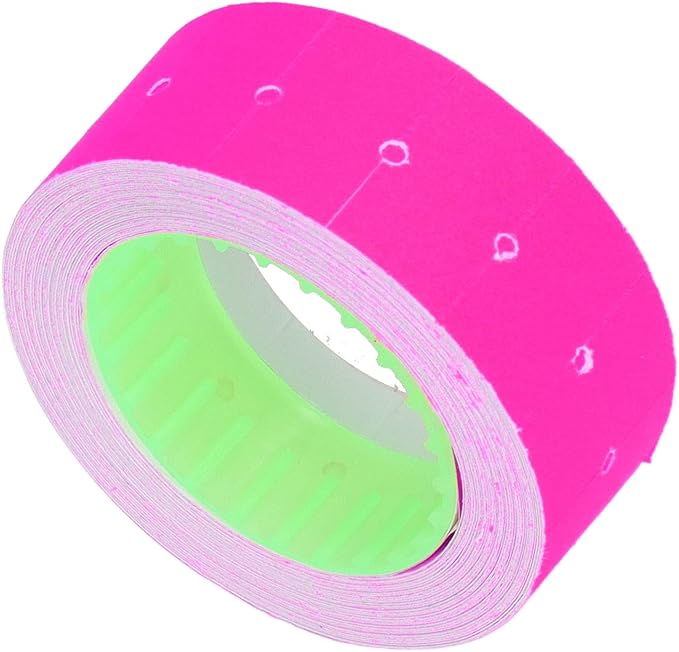 Pricing Labels Roll, 15000pcs 21x12mm Adhesive Price Tags with Red Line for Price Gun Labelers Compatible with MX5500 M5500 AK813 HG979 (Fluorescent Green) (Fluorescent Yellow) (Orange)
