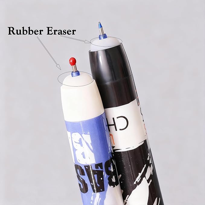 Pack 8 Funny Spin Basketball Rollerball Pens, Erasable Gel Pen Blue Ink 0.5mm, Rotatable Sports Pen, Slam Dunk Design for Boys School Office, Basketball Fans, Clubs,