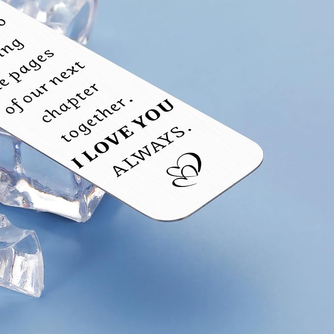 20th Anniversary, Gifts for Couple Him Her 20 Year Wedding China Anniversary Bookmark for Wife Husband or Parents - Twenty Anniv. for Women Men Platinum Anniversarys Marriage Presents for Men