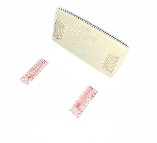 4 Pieces (2 Sets) Mounting Strips for EZ Pass/IPass/IZoom/Sunpass Cars Windshield Toll Transponder Holders Reclosable Fastener Peel and Stick Adhesive Dual Lock Tape Strips