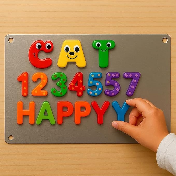 17.1" x 11.8" 4 Pack Alloy Steel Magnetic Board - Magnet Bulletin Board to Display Magnetic Letters Numbers Animal, Poetry, Spice Jars, Notes, Photos, Suitable for Wal (4)