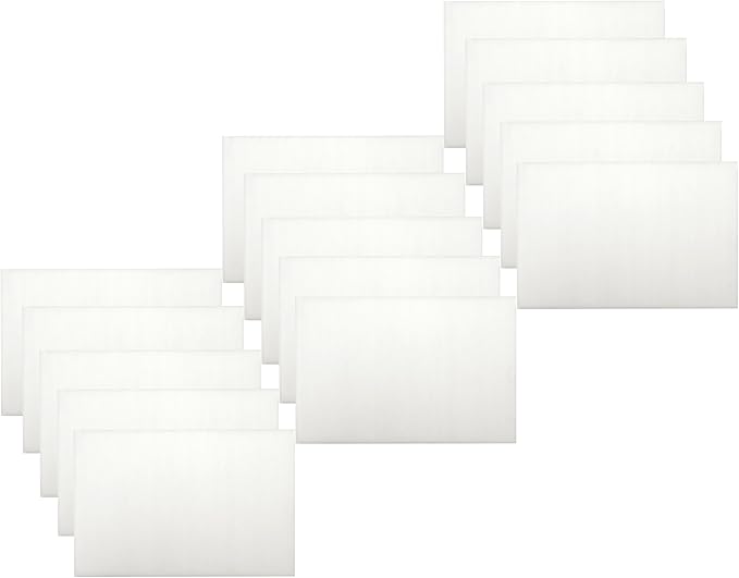 Creatology 20" x 30" Transparent Plastic Corrugated Board, 15 Pack