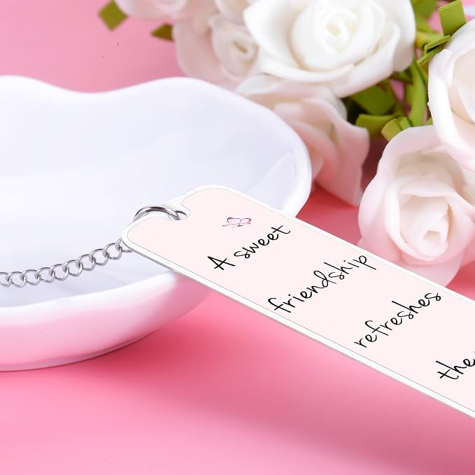 Best Friend Bookmark for Women Book Lovers, Friendship Gift for Best Friend Christian Metal Book Marker for Reading Women, Besties Valentine Friendship Gifts