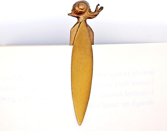 BLBMH Metal Bookmarks Birthday Gifts Unique Valentine's Day Teacher Appreciation Gifts for Women Men Readers Book Lovers - Snail