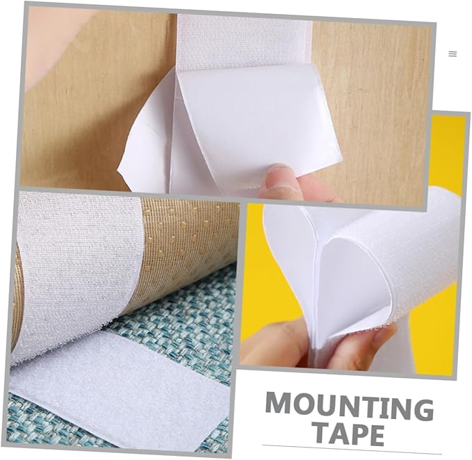2 Rolls Guitar Pedal Board Mounting Tape Heavy Duty Hook and Loop Strips of Sticky Adhesive for Secure Attachment and Flexibility Effects Pedal Setup Configuration