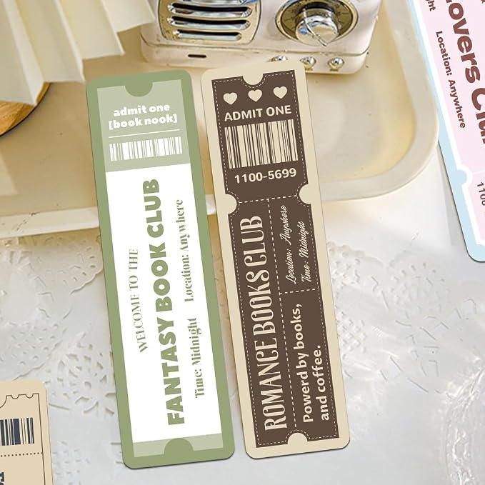 Cute Bookmarks Set for Book Lovers, 30 PCS Funny Paper Page Marker Cards for Women, Book Club Readers Accessories for Dark Romance Fantasy Thriller True Crime Booktok Book Tracker Supplies Gifts Bulk