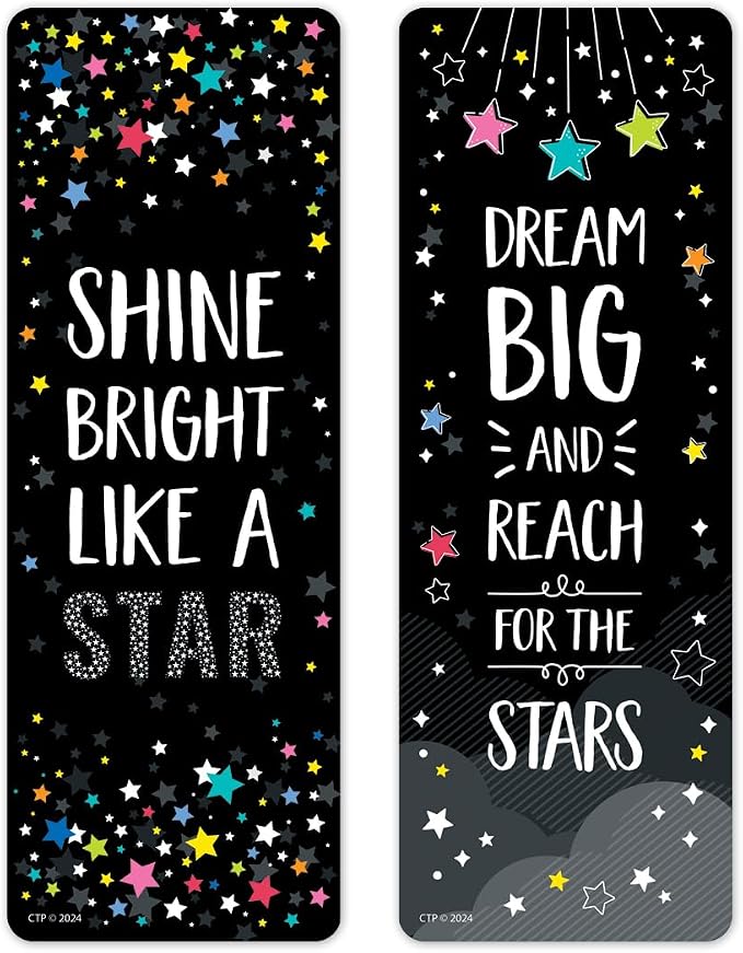 CTP Star Bright Positive Mindset Bookmark Top Classroom and Homeshool (Creative Teaching Press 10944)