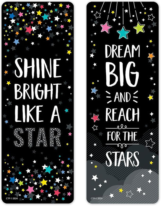 CTP Star Bright Positive Mindset Bookmark Top Classroom and Homeshool (Creative Teaching Press 10944)
