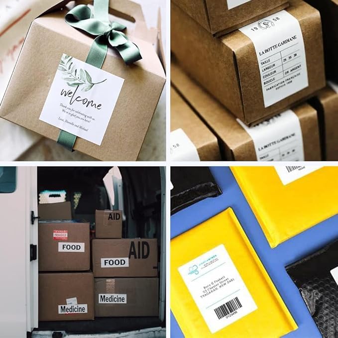 20 Rolls Replacement for Dymo 30256 Standard Large Shipping Labels 59 mm x 102 mm (2-5/16" x 4") 300/Roll for Label Writer LW 400 450 Duo Twin Turbo 4XL Printer
