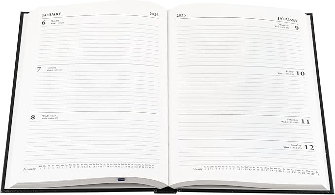 Collins Essential A5 Academic Year 2024-25 Week to View Diary - Light Blue - Mid Year Academic Planner for Students and Teachers - ESSA53M.57-2425 - July 2024 to July 2025