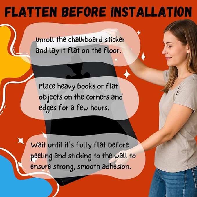 Cartoon-Style Magnetic Wall Chalk Board for Kids - Peel & Stick Magnetic Board for Drawing, Writing & Learning - Chalkboard Wall Sticker for Playrooms, Bedrooms, Classrooms & Homeschool - Mouse