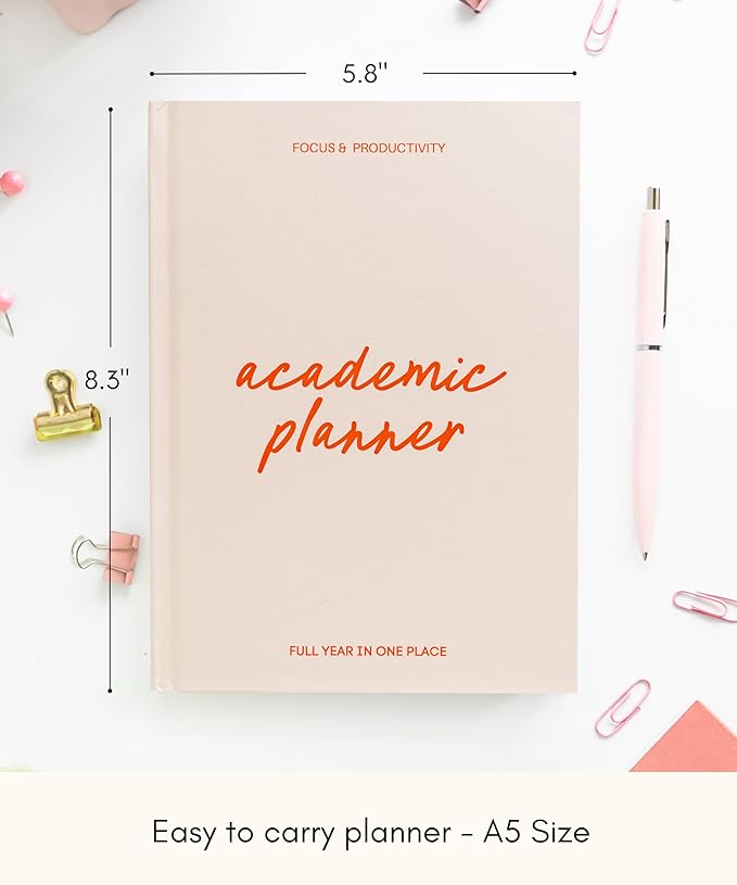 Lamare Academic Planner 2026 College Essentials – Undated Weekly College Student Planner for Homeschool, High School, College & Nursing Students