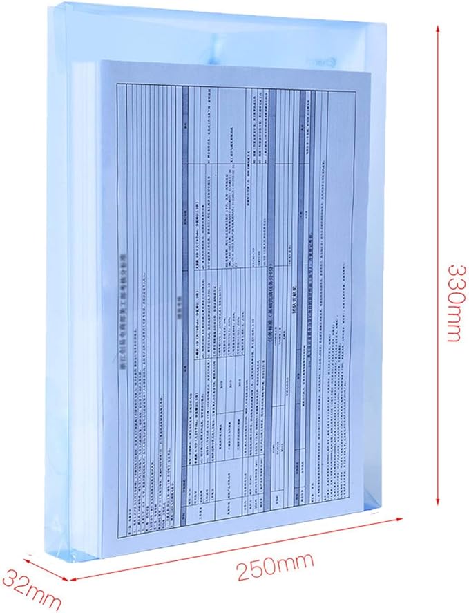LaOficina Poly Clear Envelopes with Button String Snap Closure 1 Inch Gusset Top Opening Letter Size 5 Per Pack Assorted Color