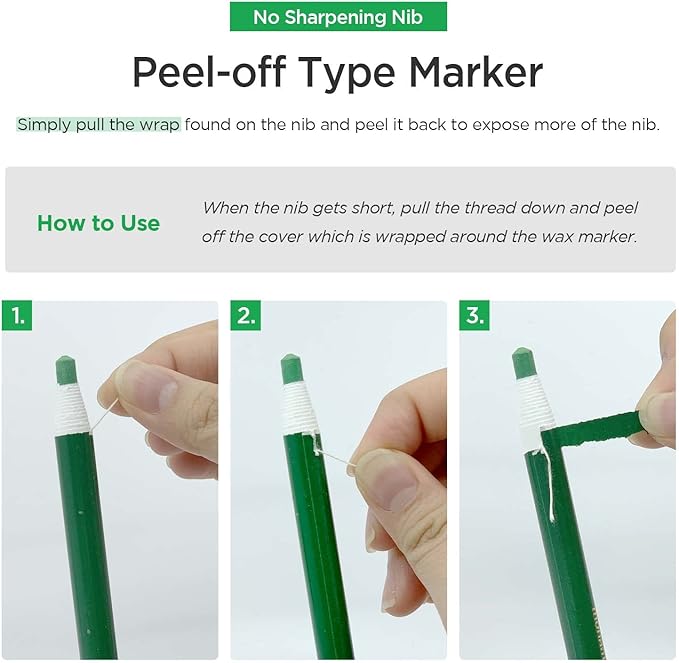 MONAMI Peel Off China Markers, Red, 12 Count, Fade & Moisture Resistant Wax Markers, Easy to Erase, for Glass, Metal, Porcelain & More