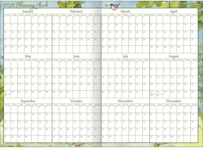 Lang, Gnome Sweet Gnome 2026 Pocket Planner, 4.9'' X 6.6'', Weekly Calendar with Spiral Binding