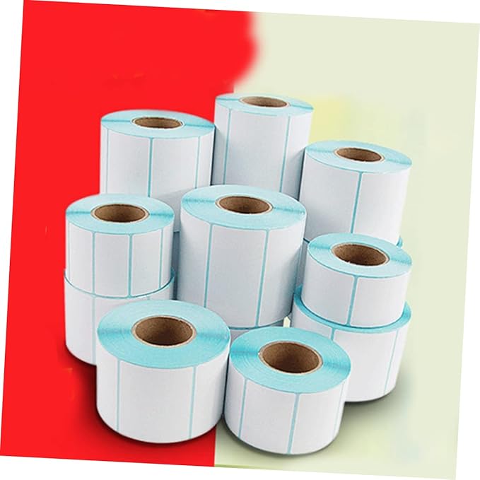 Gadpiparty 4 Rolls Thermal Transfer Labels Self Adhesive Sticker Labels for Printer Mailing Shipping Address File Folder Office Sticker Marker