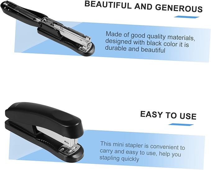 Office Stapler Stainless Steel Paper Stapling Tool Simple Attractive Stapler