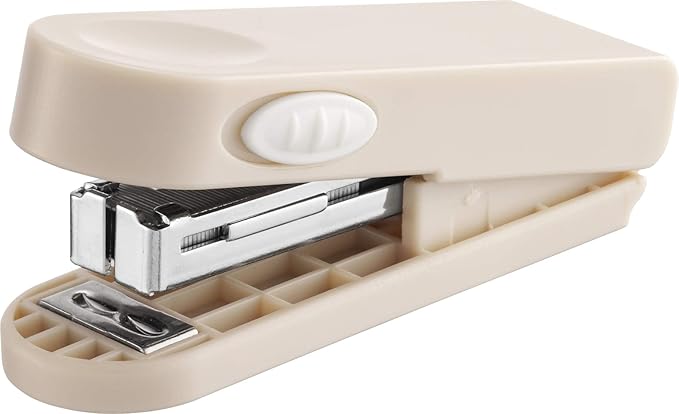 Lion Office Instrument Pimi Small Stapler, 10 Sheets Bound No.10 Ivory KS-10_IV