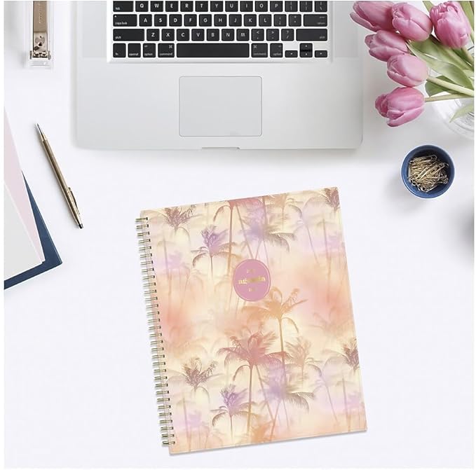 2026-2027 Blue Sky Kentia 8" x 11" Academic Year Weekly & Monthly Planner, Plastic Cover, Kentia (159106)