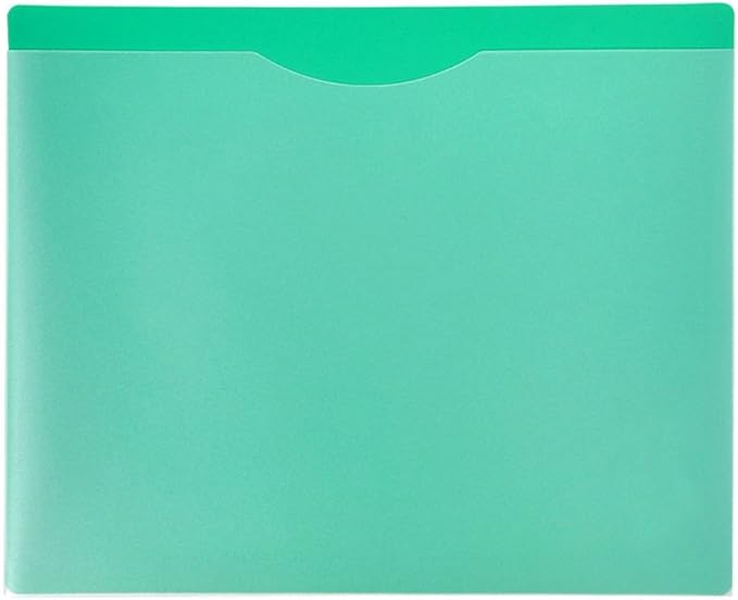 Waterproof Poly File Folders with Top Tab, Letter Size, Single Colors, 10pcs Pack
