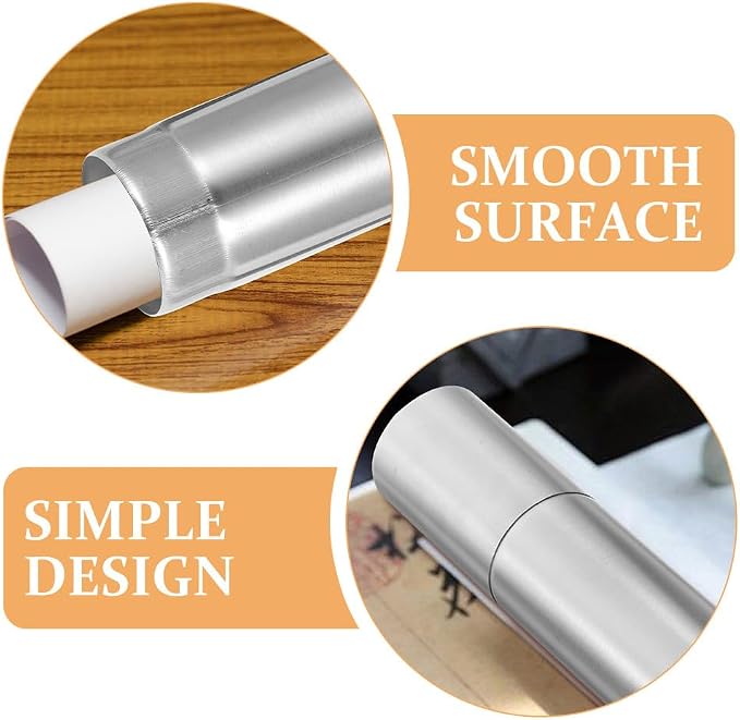 BESPORTBLE Vintage Certificate Storage Tube Stainless Steel Birth Certificate Holder Decorative Diploma Scroll Tube for Home And Travel 13. 77 Inch