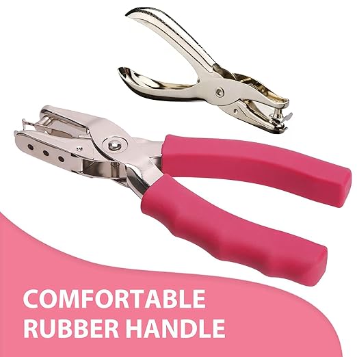 1 Hole Punch， 1/4 inch of Single Whole Punch and Long Reach Stapler,with 2000 Staples & Stapler Remover Full Strip
