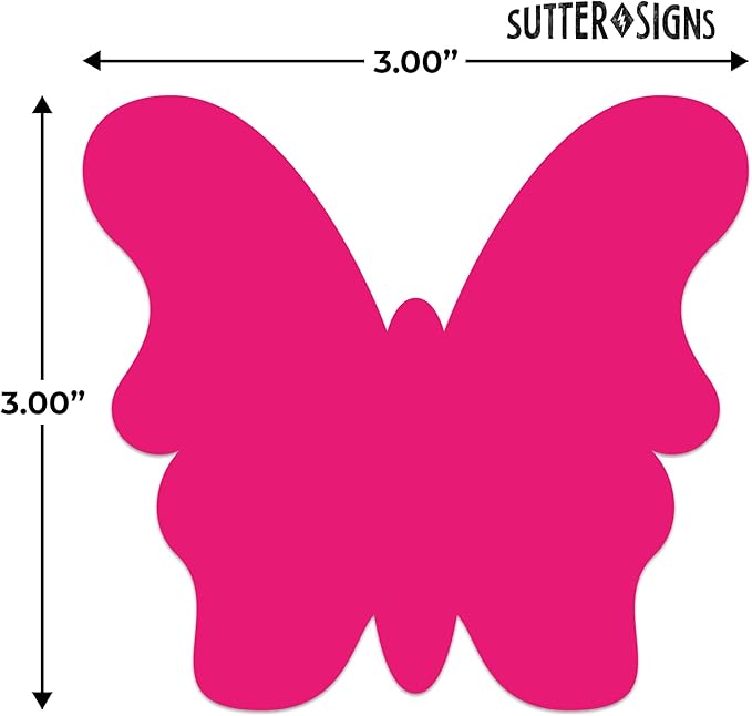 Paper Butterfly Cutouts 108pcs | Cut Out Shapes for Bulletin Board, Classroom, Decorations, Crafts