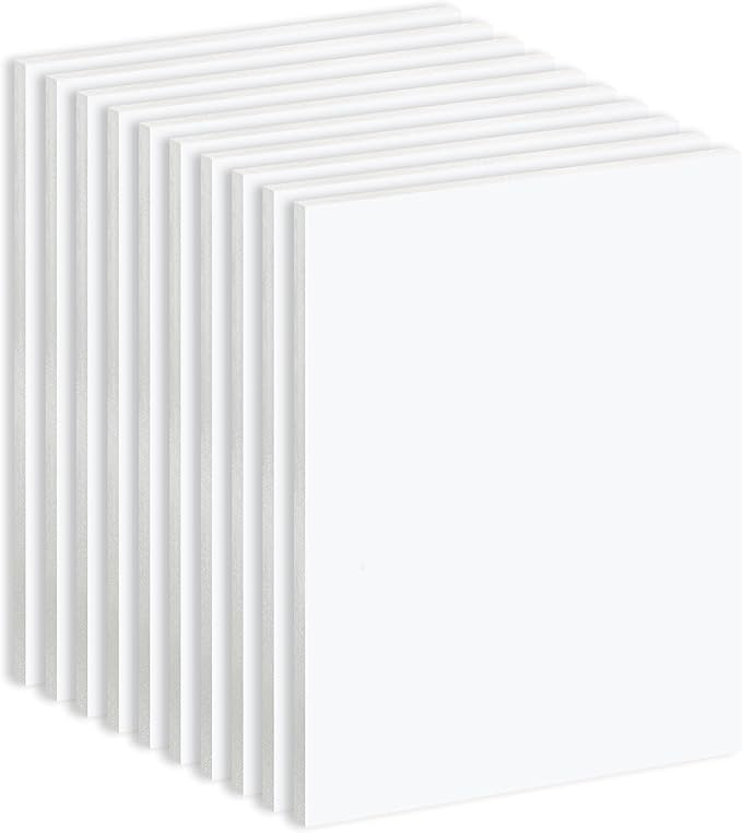 Golden State Art, 10 Pack White Foam Board 12X16 Inch, 3/16'' Thick, Acid Free Foma Core Poster Board for Mounting, Crafts, Art, Presentation