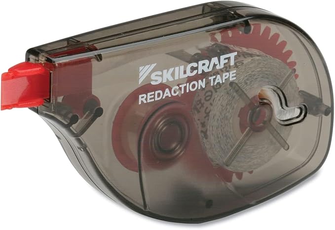 AbilityOne - 7510016919672 - Redaction Correction Tape - Non-Refillable