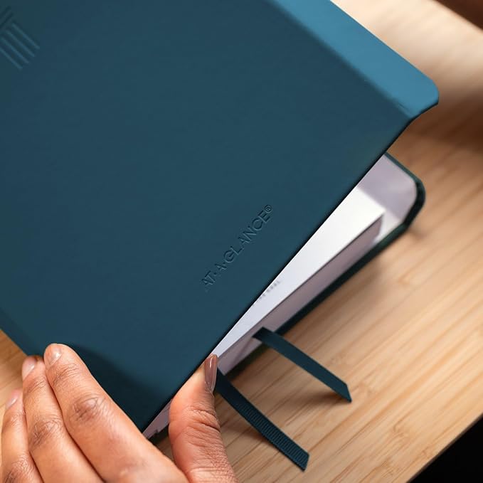 AT-A-GLANCE Foundation Planner, Undated Inspiration Journal, Set Goals, Track Progress, Create Habits, Weekly & Monthly, Small, 5-3/4" x 8-1/4", Blue (FD-200-20)