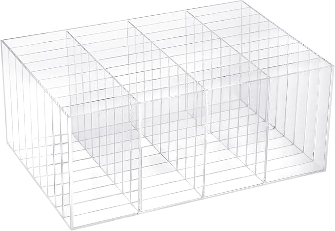 Acrylic Marker Organizer for 144 Markers, Large Capacity Alcohol Marker Storage Rack for Desk, Horizontal Pens Pencils Art Holder Organizer with 36 Compartments for Classroom Office