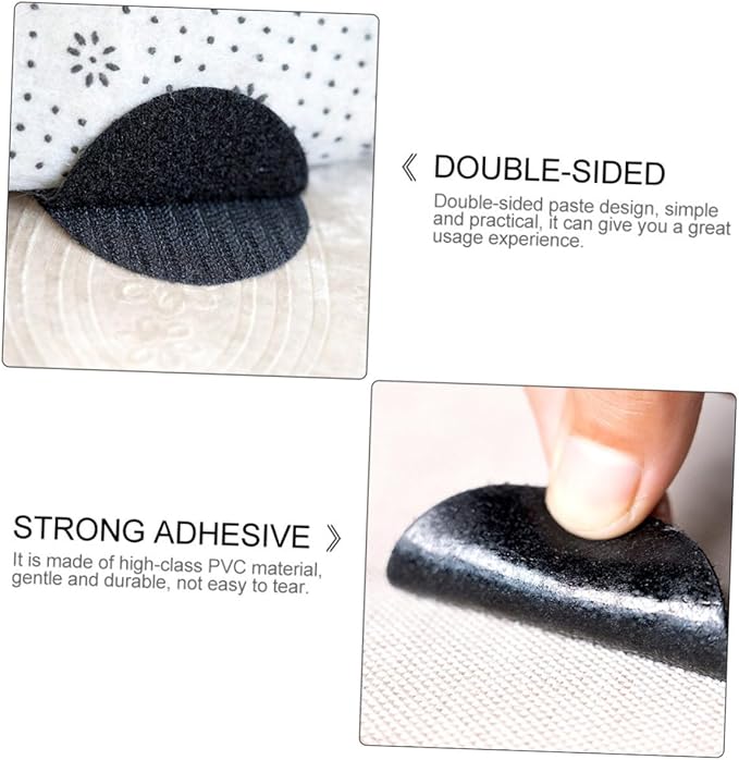 Ciieeo 5-Piece Non-Slip Furniture Fixing Stickers Removable Carpet Tape for Home Use Heavy-Duty Adhesive Rug Holder for Sofas and Cushions Prevent Sliding and Protect Floors