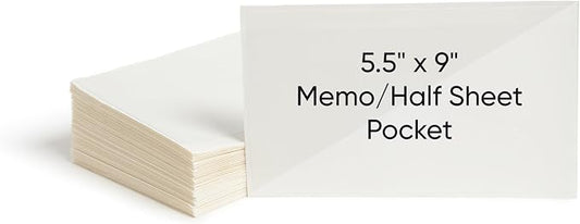 Smead Self-Adhesive Poly Pocket, Document Size, Clear Adhesive Pockets, Storage Labels, 100 per Box, Size: (9” W x 5-9/16” H) (68185) (Pack of 10)