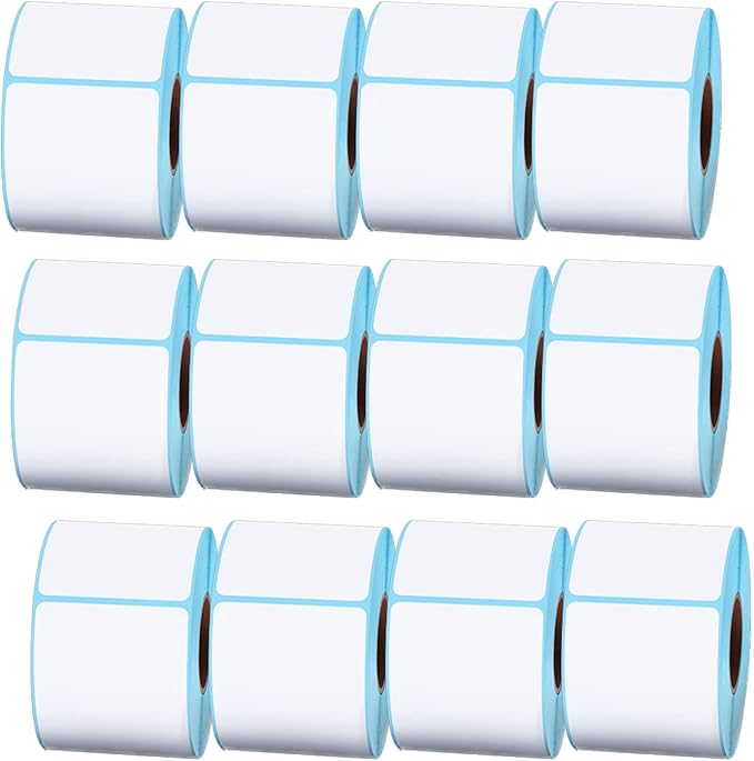 Direct Thermal Label Stickers, Width 50Mm Height 20-80Mm Self Adhesive Label Sticker Address Labels for Labelling Envelopes,50×80mm×300
