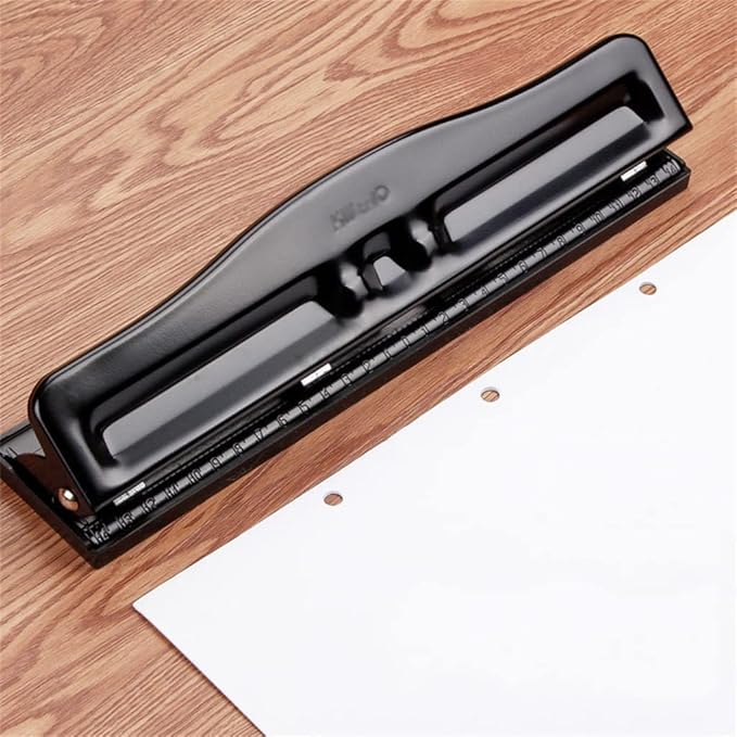 3/4/6 Hole Adjustable Desktop Punching Machine A7/A6 Paper Diary Storage Box Paper Office Supplies Manual Punching Machine
