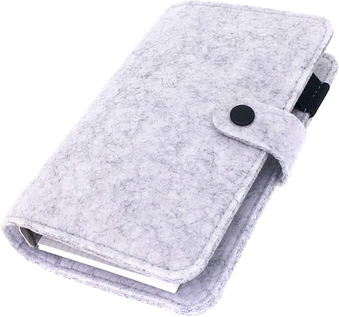 A6 Felt Binder, Cool Gray