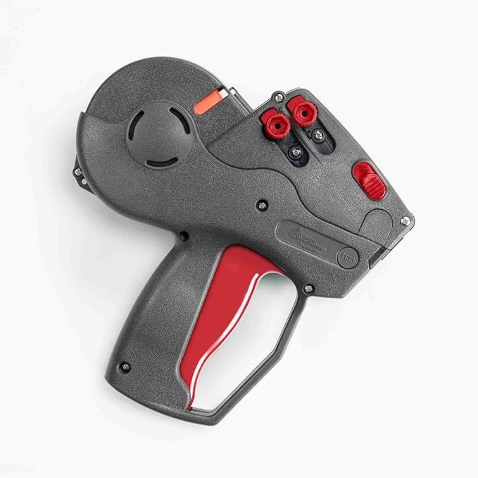 Monarch 1136 Price Gun 1136-01 - Includes Sleeve of Genuine Fluorescent Red Labels, Label Scraper & Ink Roller - Two Line Labeler