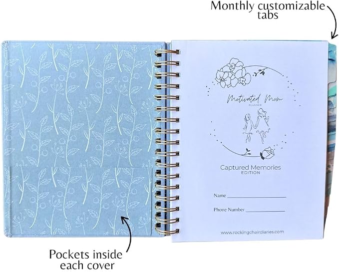 Captured Memories Edition Planner by The Motivated Mom Planner- 2026 Desktop Planner for Moms - Memory Keeping & Planning System
