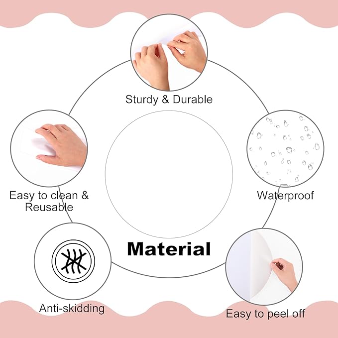 JarThenaAMCS 12PCS 12'' White Large Dry Erase Dots Circles Spots Decals Waterproof Removable Marker Stickers for School Classroom Wall Whiteboard Teachers Teaching Students Supplies