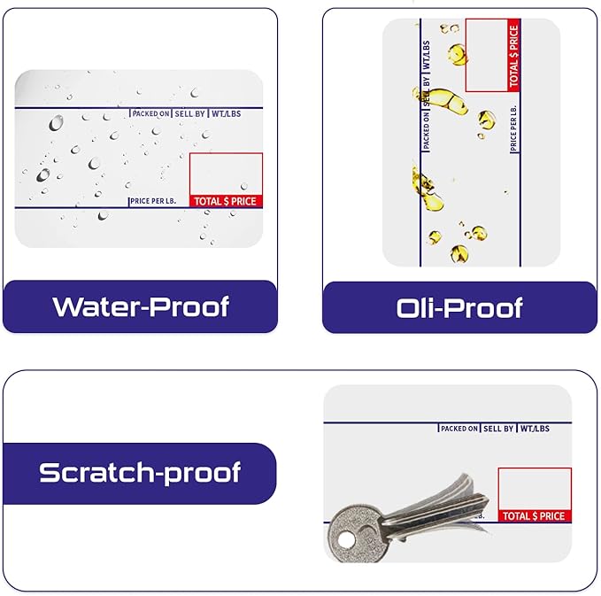 CĀS LST-8010 Printing Scale Label, 58 x 40 mm, UPC, 12 Rolls Per Case, CĀS Scale Labels 8010, Guaranteed Quality, Try It!.
