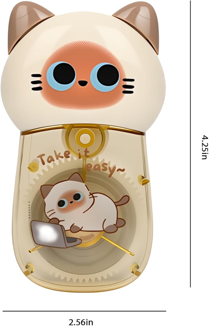 Cute Cat White Correction Tape Kawaii Extra-Long Correction Tape – 98ft (30m) Each with Aesthetic Cute Cartoon Cat Applicator for Back To School Office Supplies