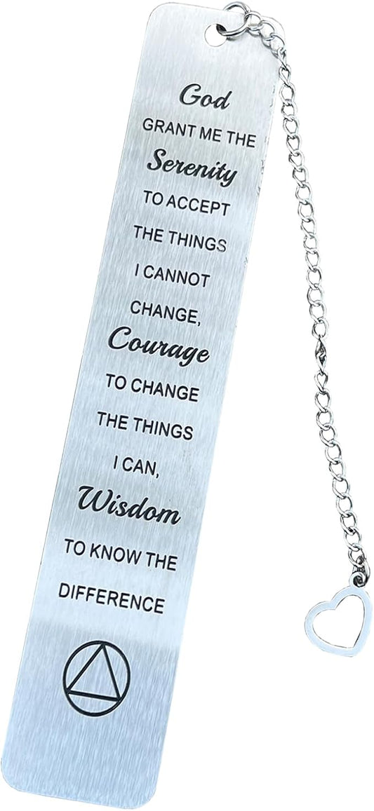 Bible Bookmarks Book Markers, Metal Christian Bookmark Gift Accessories (God Grant me the Serenity)