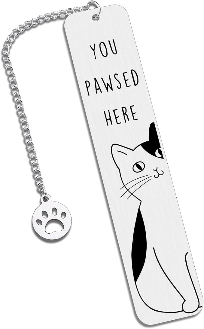 Cat Gifts for Women, Cat Lover Gifts Bookmark for Girls Boys Reader, Father's Day Dad Gift from Cats, Cute Bookmarks Birthday Graduation Gift for Cats Mom Book Lovers, Bookish Gift Reading Accessories